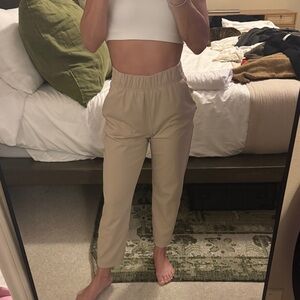 Babaton Cropped Tan Pants